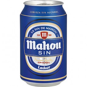 MAHOU SIN cerveza sin alcohol lata 33 cl